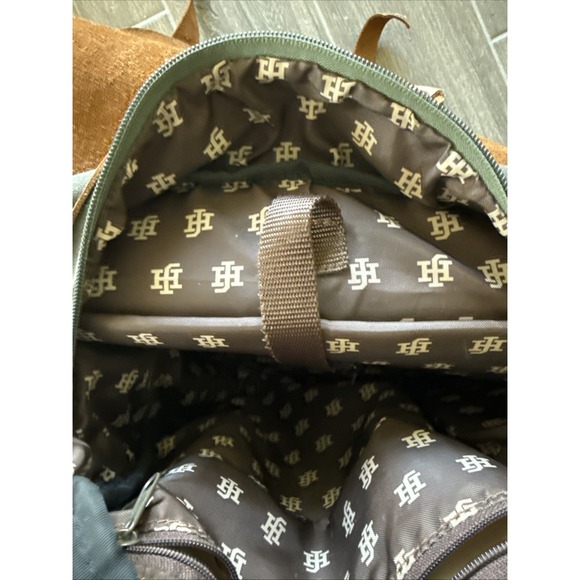 Jon Hart Scout Backpack - Canvas Dark Green & Leather - Kodi Brand - Picture 5 of 10